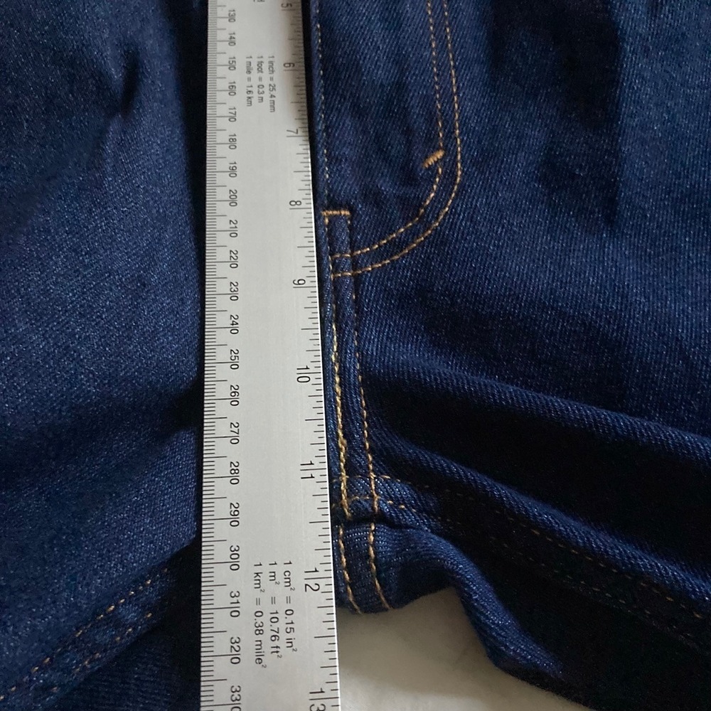 Levi's 514 Straight Jeans Mens 36x32 Large Stretch Dark Blue Denim Classic NWT - Picture 6 of 8